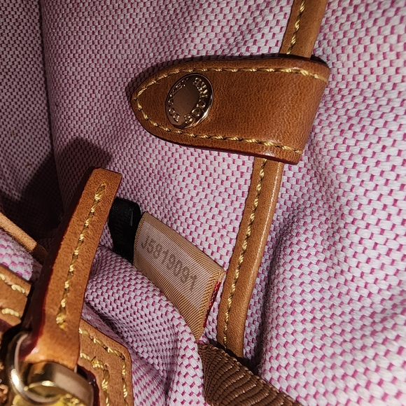 Dooney & Bourke Red Leather Tote Bag - Picture 7 of 8